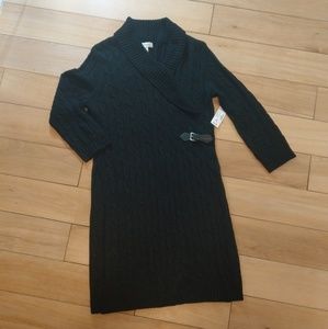 DRESSBARN cozy cable knit sweater dress